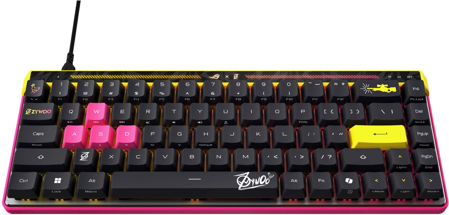 Ігрова клавіатура ASUS ROG Falchion Ace ZywOo Edition HFX EN PBT (90MP04KE-BKUA20)фото