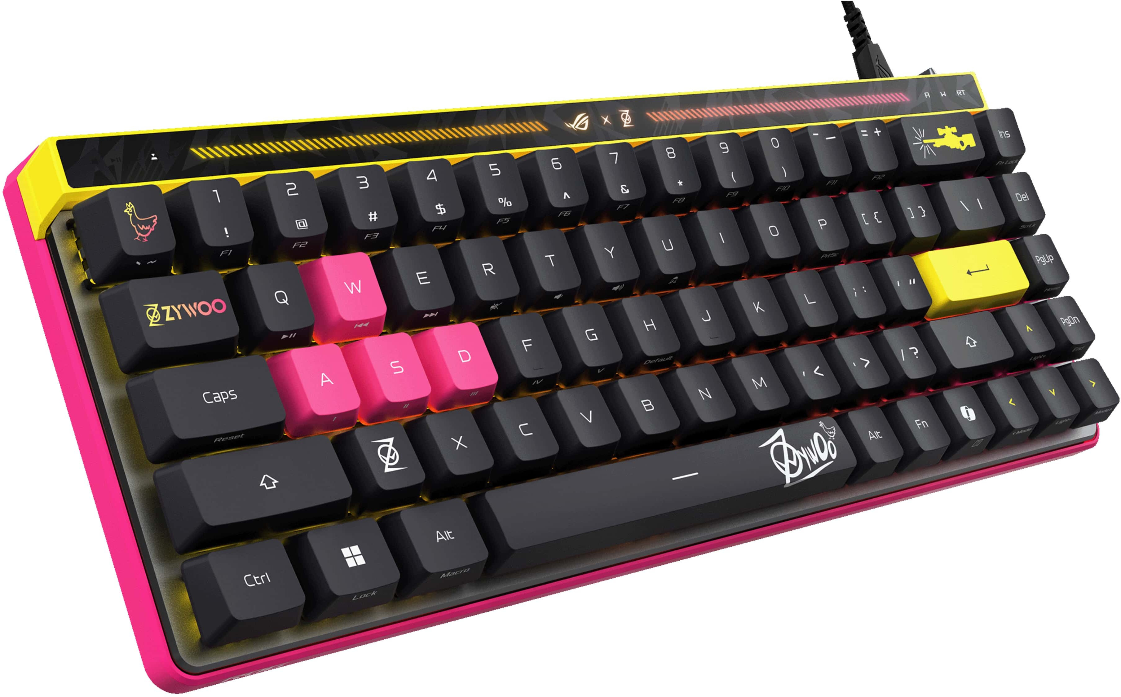 Ігрова клавіатура ASUS ROG Falchion Ace ZywOo Edition HFX EN PBT (90MP04KE-BKUA20)фото2
