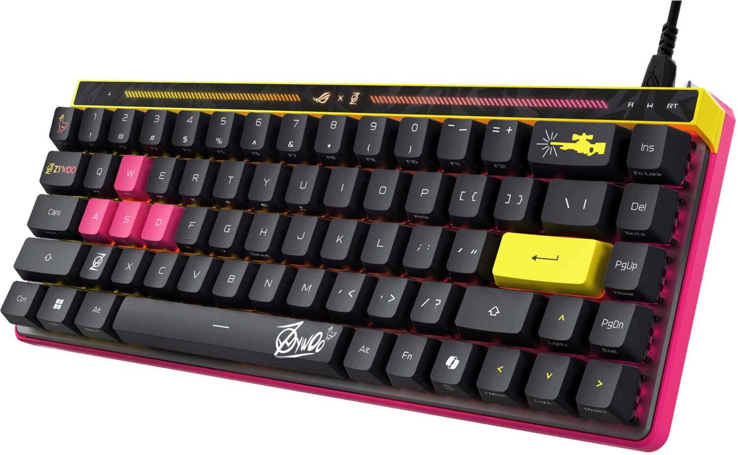 Ігрова клавіатура ASUS ROG Falchion Ace ZywOo Edition HFX EN PBT (90MP04KE-BKUA20)фото