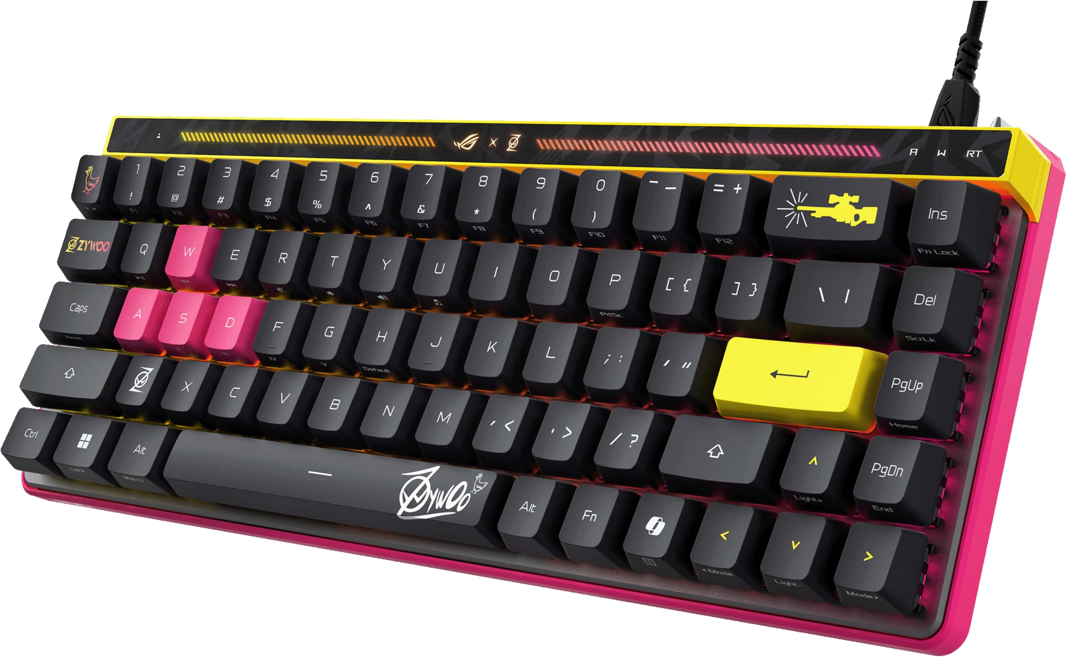 Ігрова клавіатура ASUS ROG Falchion Ace ZywOo Edition HFX EN PBT (90MP04KE-BKUA20)фото4