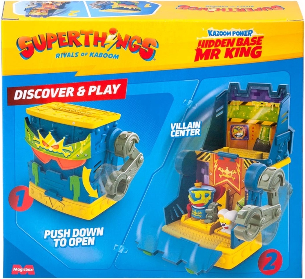 Игровой набор SuperThings серии Kazoom Power - Скрытая база Мистера Кинга (PSTSP112IN240) фото