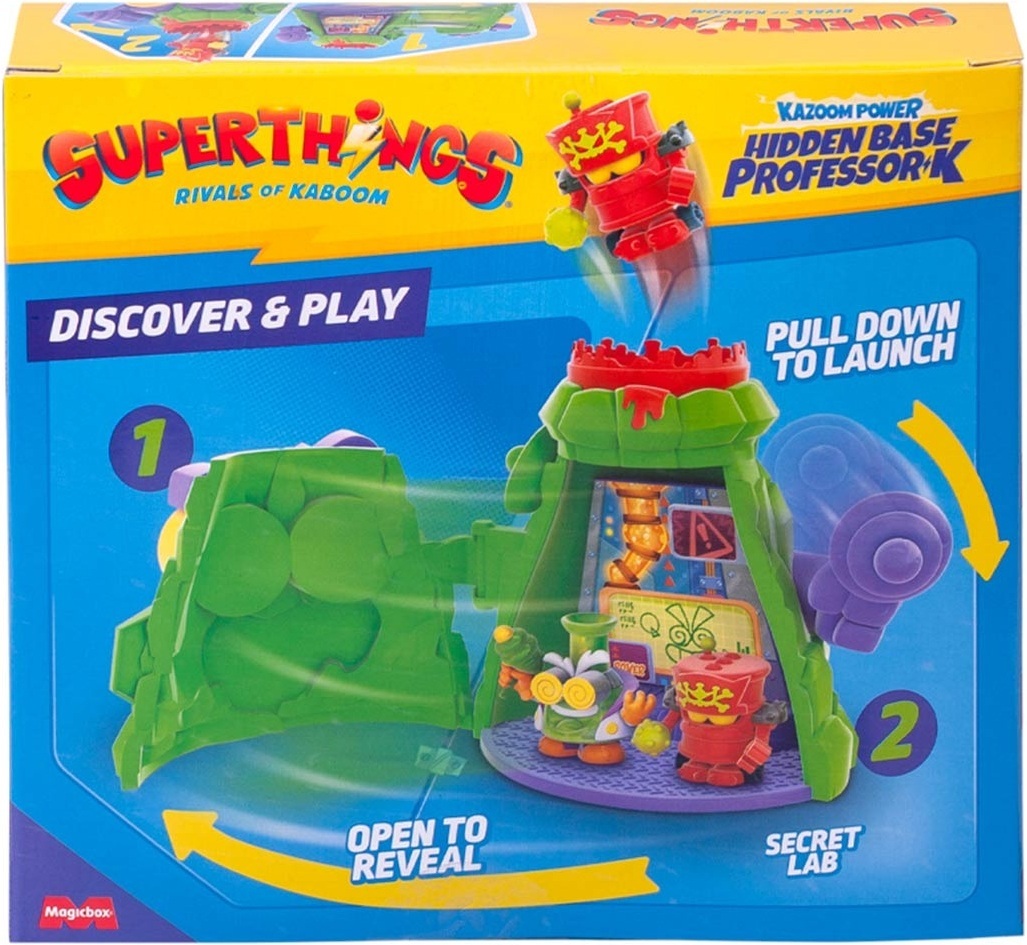 Игровой набор SuperThings серии Kazoom Power - Скрытая база Профессора Кинга (PSTSP112IN250) фото 