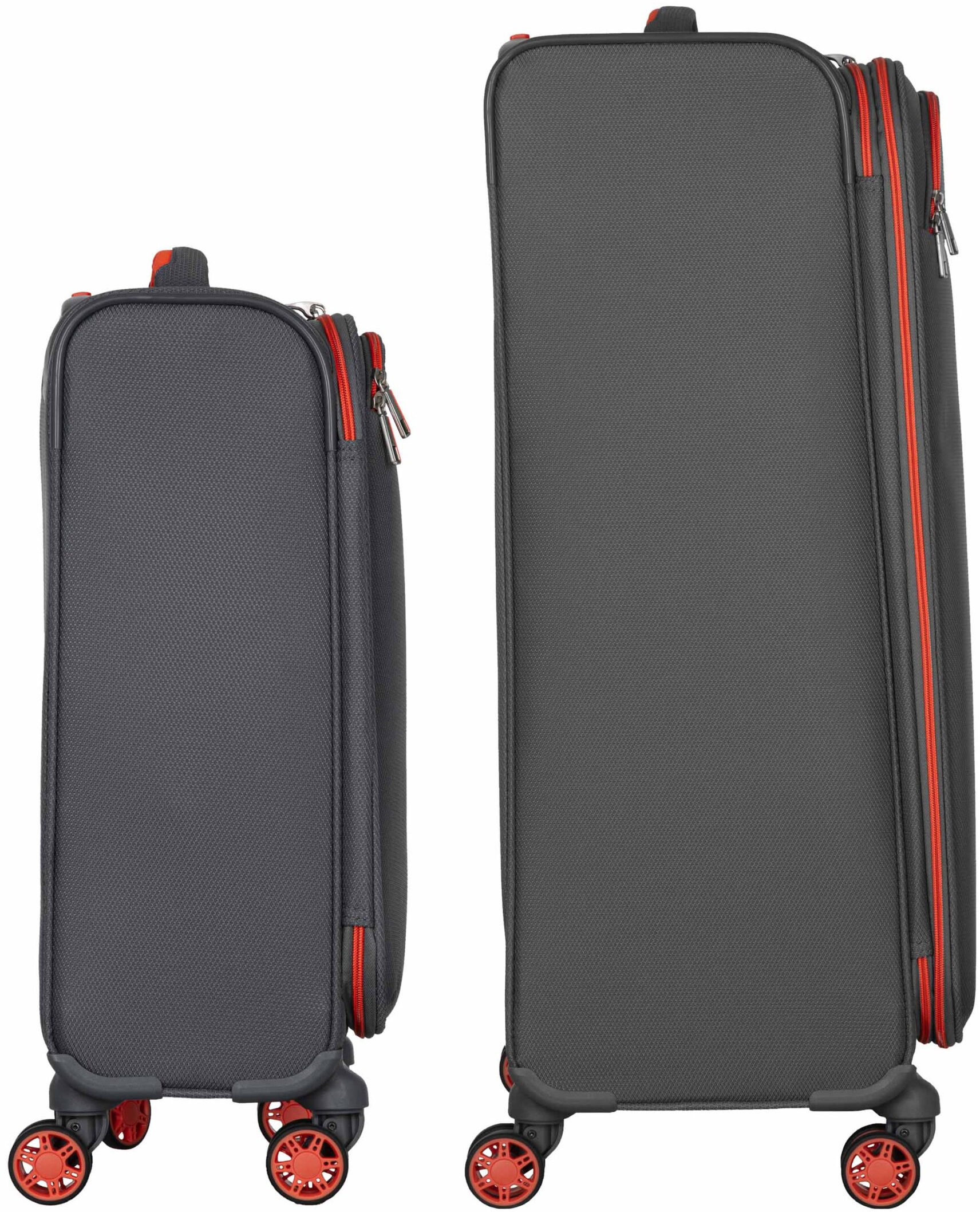 Набір валіз 2E, Trek, (M+S), TSA, 4 колеса, + 2 рюкзаки Cabin (2E-BPET-CABIN-GR), поліестр, сіріфото6