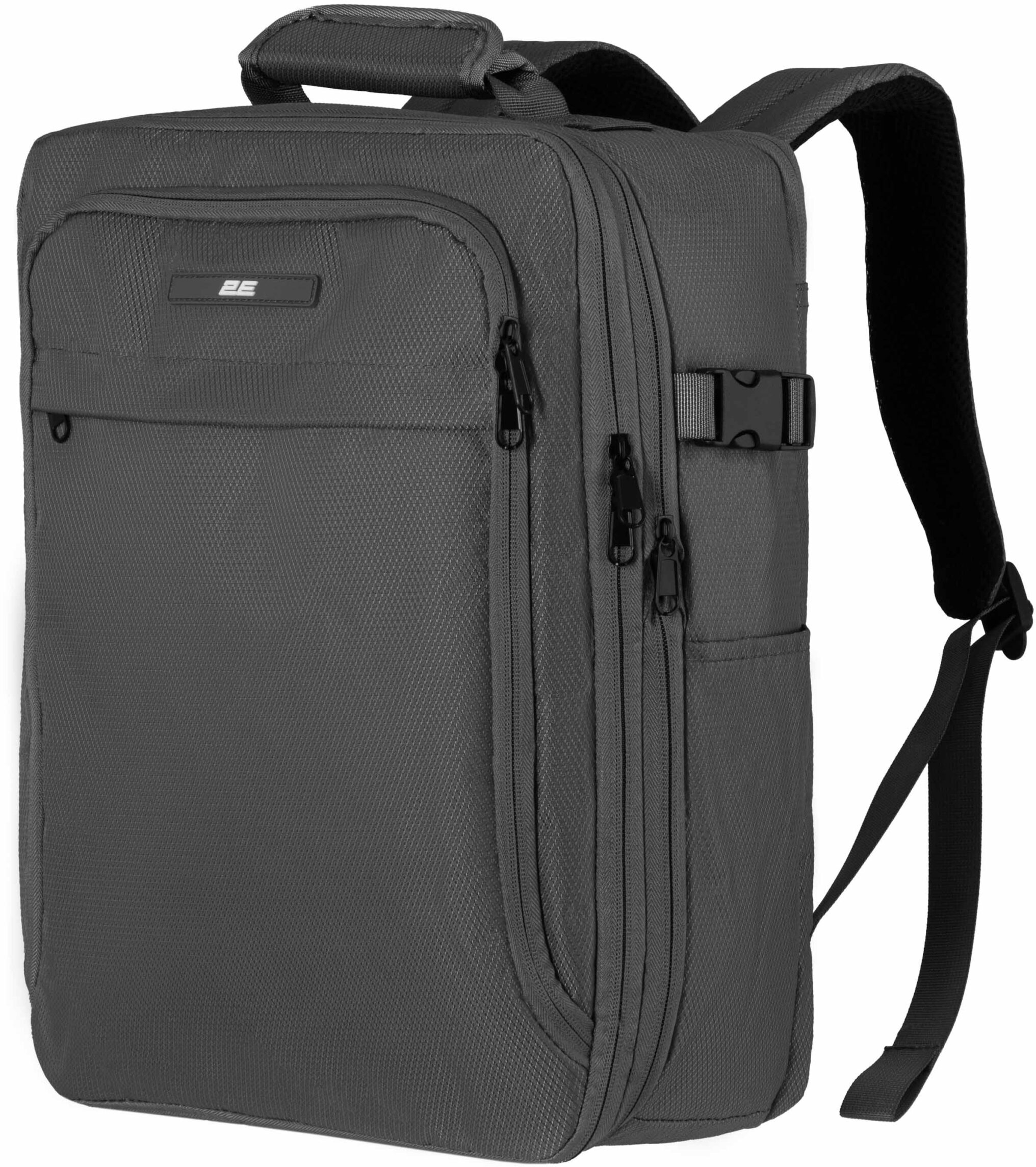 Набір валіз 2E, Trek, (M+S), TSA, 4 колеса, + 2 рюкзаки Cabin (2E-BPET-CABIN-GR), поліестр, сіріфото22