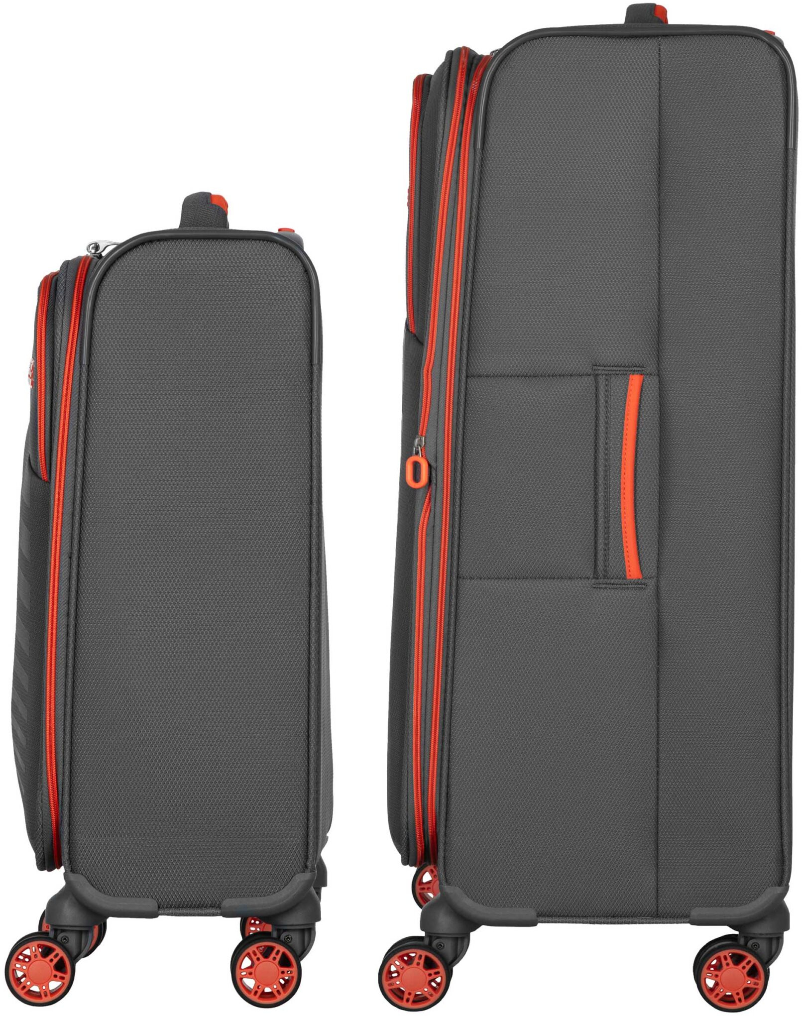 Набір валіз 2E, Trek, (M+S), TSA, 4 колеса, + 2 рюкзаки Cabin (2E-BPET-CABIN-GR), поліестр, сіріфото7