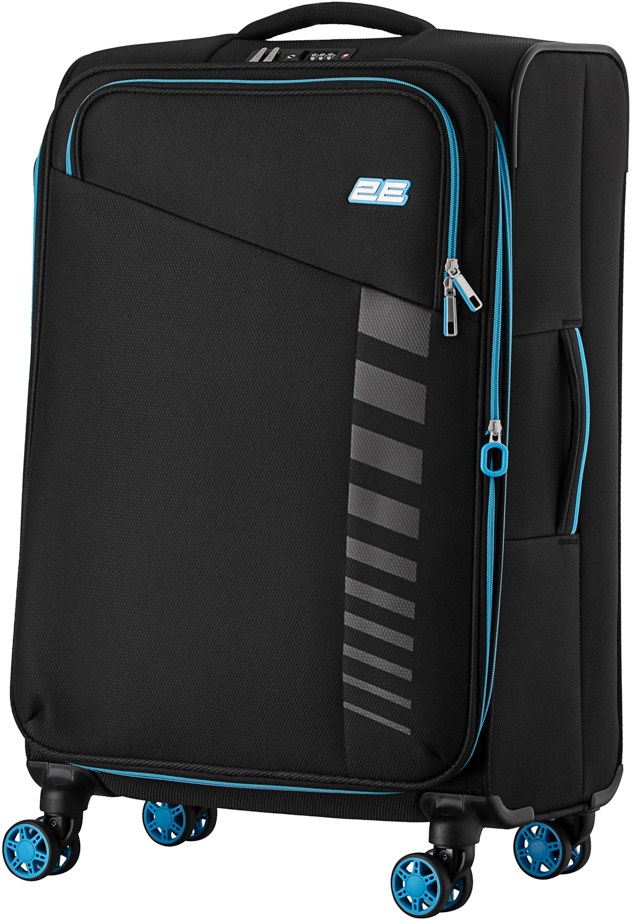 Набір валіз 2E, Trek, (M+S), TSA, 4 колеса, + 2 рюкзаки Cabin (2E-BPET-CABIN-BK), поліестр, чорніфото8