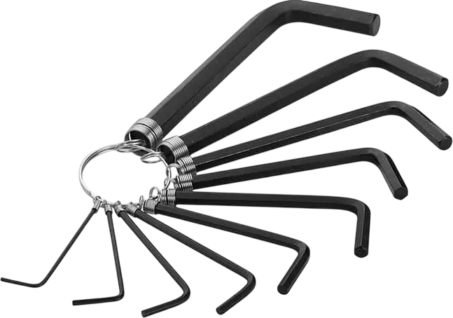 Ключі шестигранні Tolsen, Г-подібні, 1.5-10мм, CrV, 10шт (20051)фото2