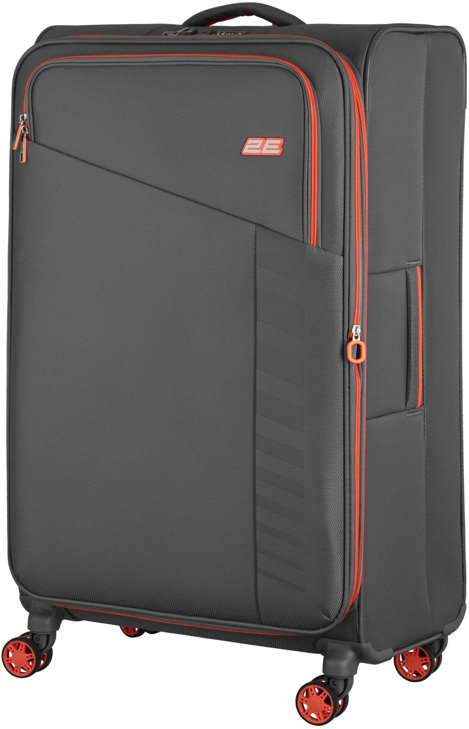 Набір валіз 2E, Trek, (L+M+S), TSA, 4 колеса, + 3 рюкзаки Cabin (2E-BPET-CABIN-GR), поліестр, сіріфото