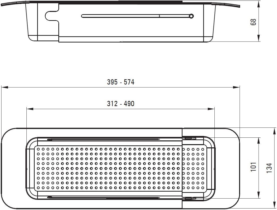 Кошик Deante, 134х68х395мм, для сушіння овочів, фруктів, чорний (ZZB_N00L)фото2