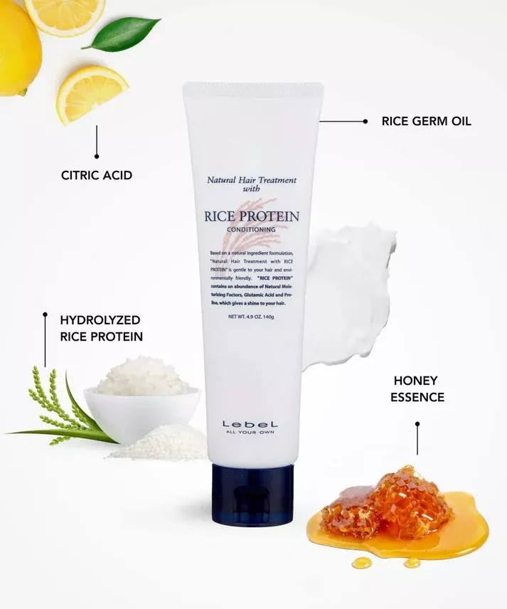 Маска для волосся відновлююча Lebel з протеїнами рису 140 млфото