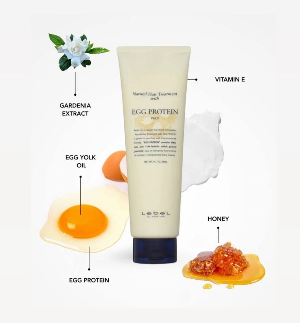 Маска для пошкодженого волосся Lebel з яєчними протеїнами 140 млфото2