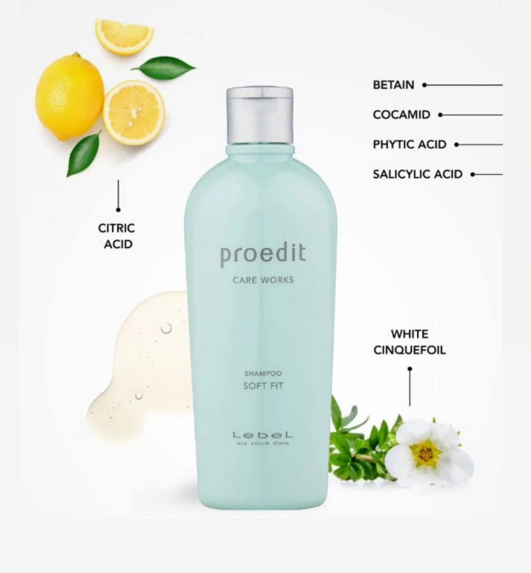 Шампунь для сухих волос Lebel Proedit Soft Fit увлажняющий 300 мл фото 5