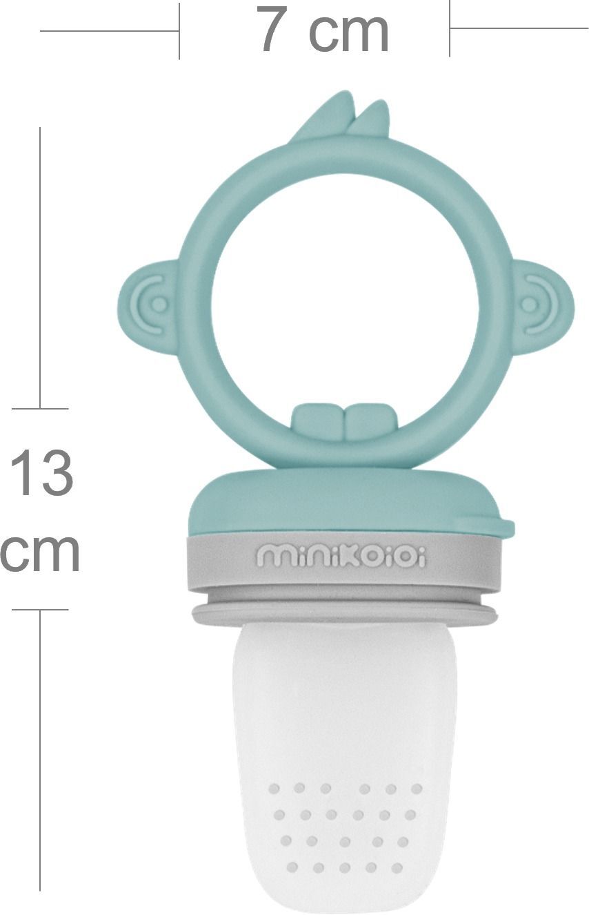 Ниблер силиконовый MinikOiOi Pulps - Aqua Green/Powder Grey (101130004) фото 2