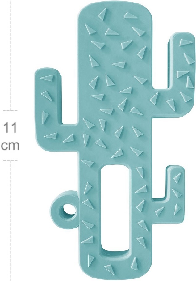 Прорізувач для зубів силіконовий MinikOiOi Cactus - Aqua Green (101090001)фото2