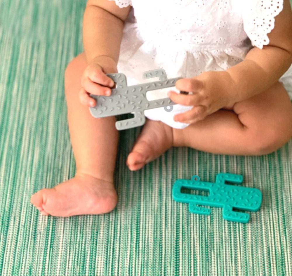 Прорізувач для зубів силіконовий MinikOiOi Cactus - Aqua Green (101090001)фото5