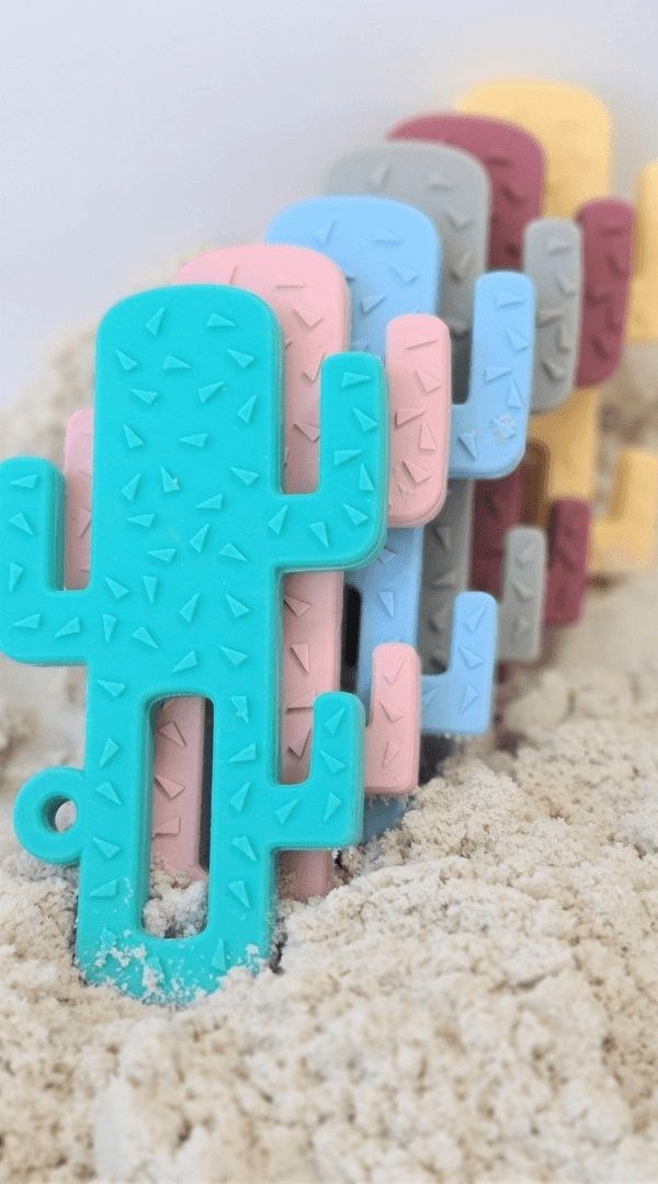 Прорізувач для зубів силіконовий MinikOiOi Cactus - Aqua Green (101090001)фото6