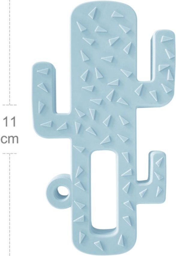 Прорізувач для зубів силіконовий MinikOiOi Cactus - Mineral Blue (101090003)фото2