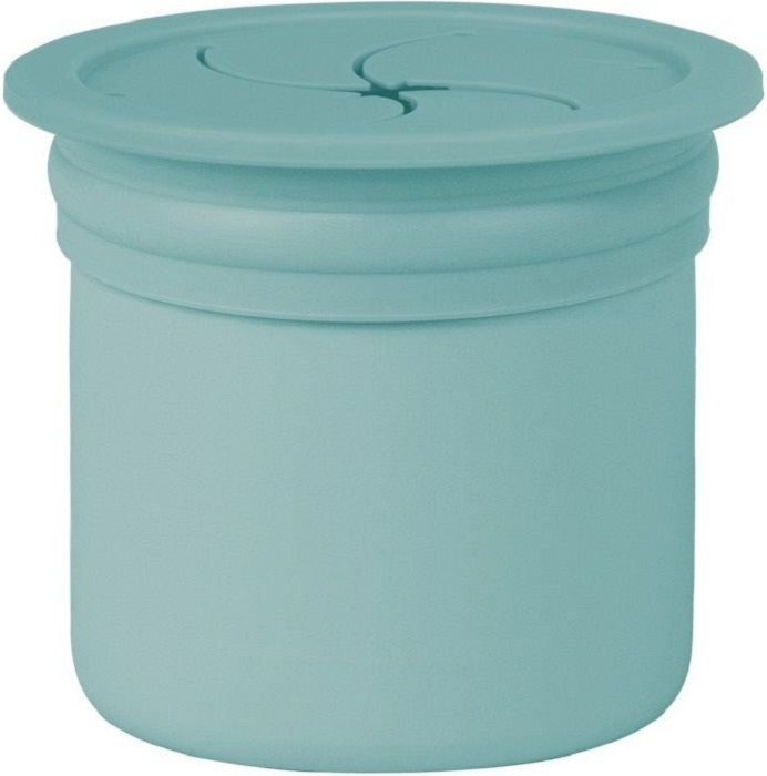 Чашка-контейнер з трубочкою MinikOiOi Sip+Snack - Aqua Green/Powder Grey (101100107)фото3