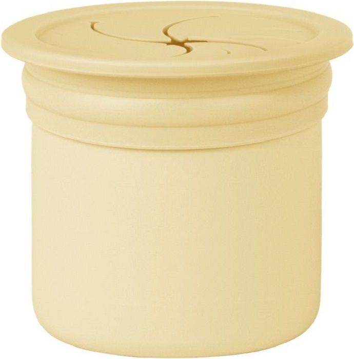 Чашка-контейнер з трубочкою MinikOiOi Sip+Snack - Mellow Yellow/Powder Grey (101100103)фото3