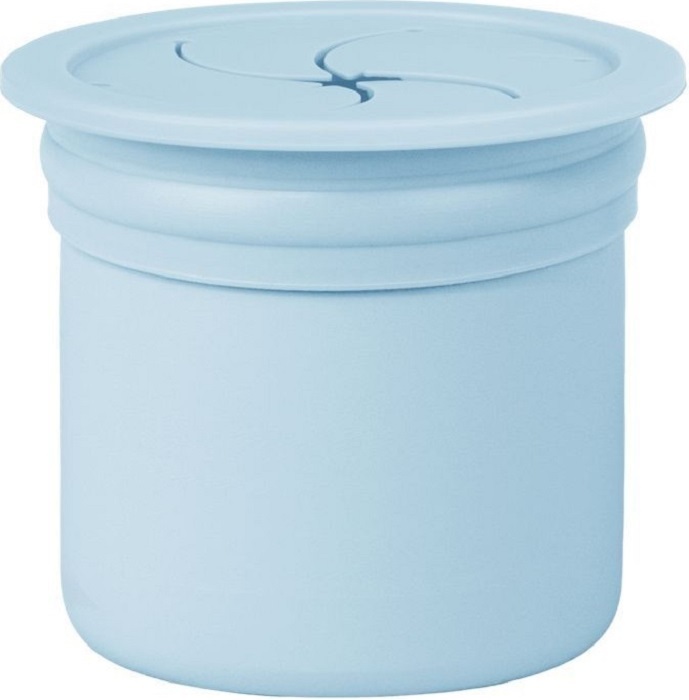 Чашка-контейнер з трубочкою MinikOiOi Sip+Snack - Mineral Blue/Powder Grey (101100109)фото3