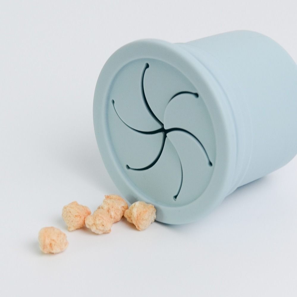 Чашка-контейнер з трубочкою MinikOiOi Sip+Snack - Mineral Blue/Powder Grey (101100109)фото7