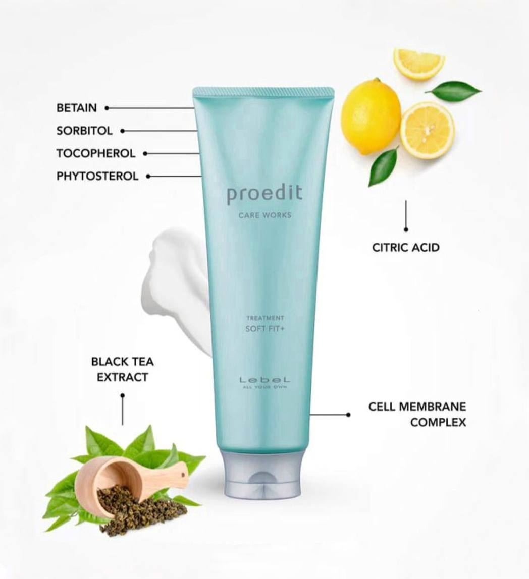 Маска для волосся Lebel Proedit Soft Fit Plus інтенсивно зволожуюча 250 млфото