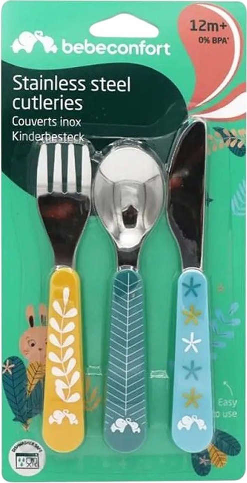 Набір металевих столових приборів Bebe Confort Little Buddies 3шт (3105209910)фото2