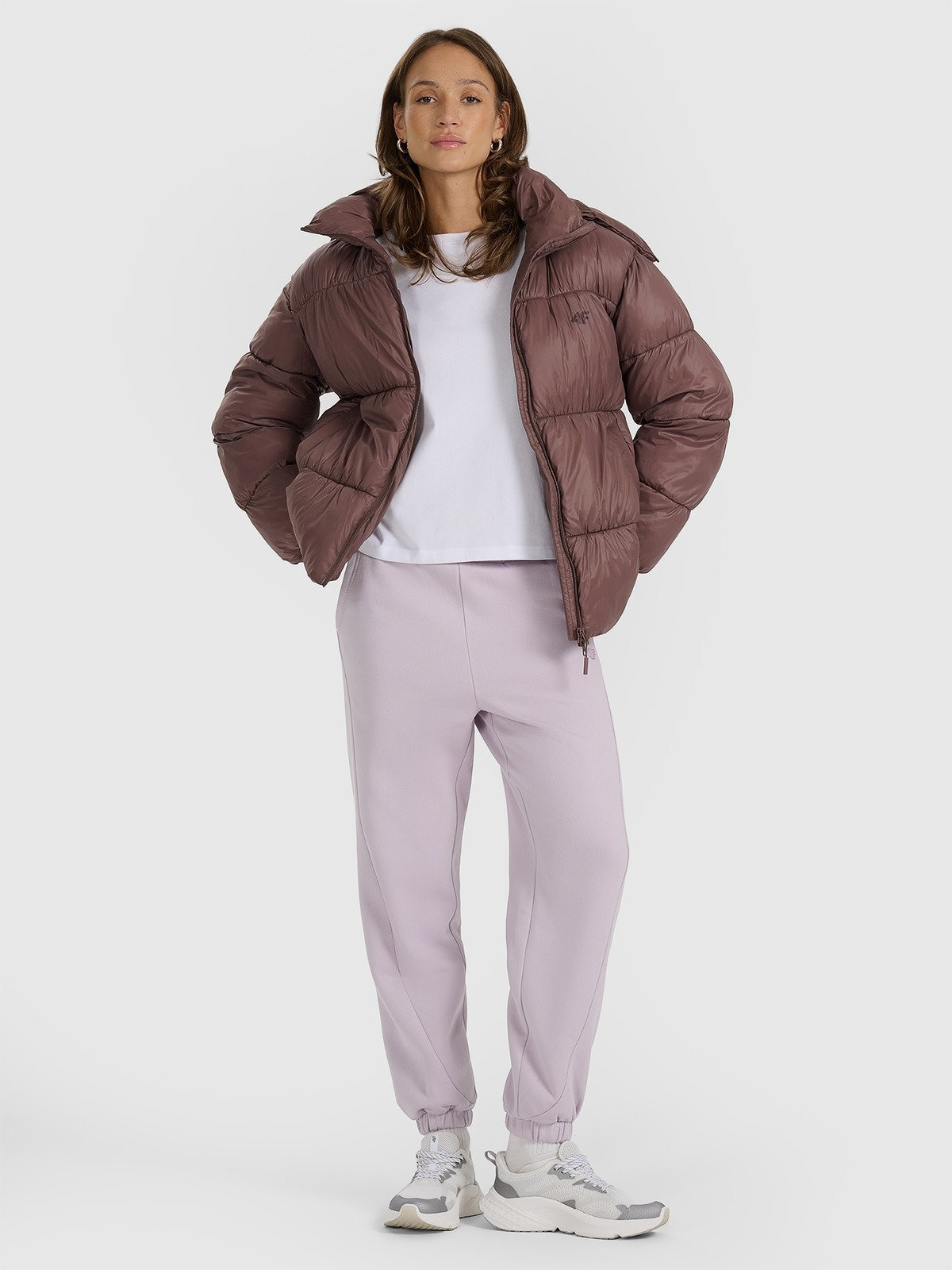 Пуховик жіночий 4F Down Jacket F585 4FWAW25TDJAF585-80S XS коричневийфото5