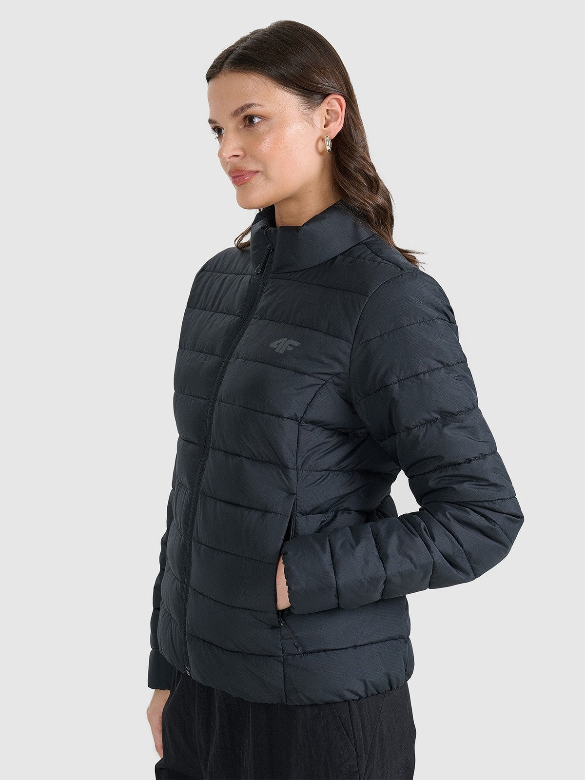 Пуховик жіночий 4F Down Jacket 4FWAW25TDJAF665-20S S чорнийфото3