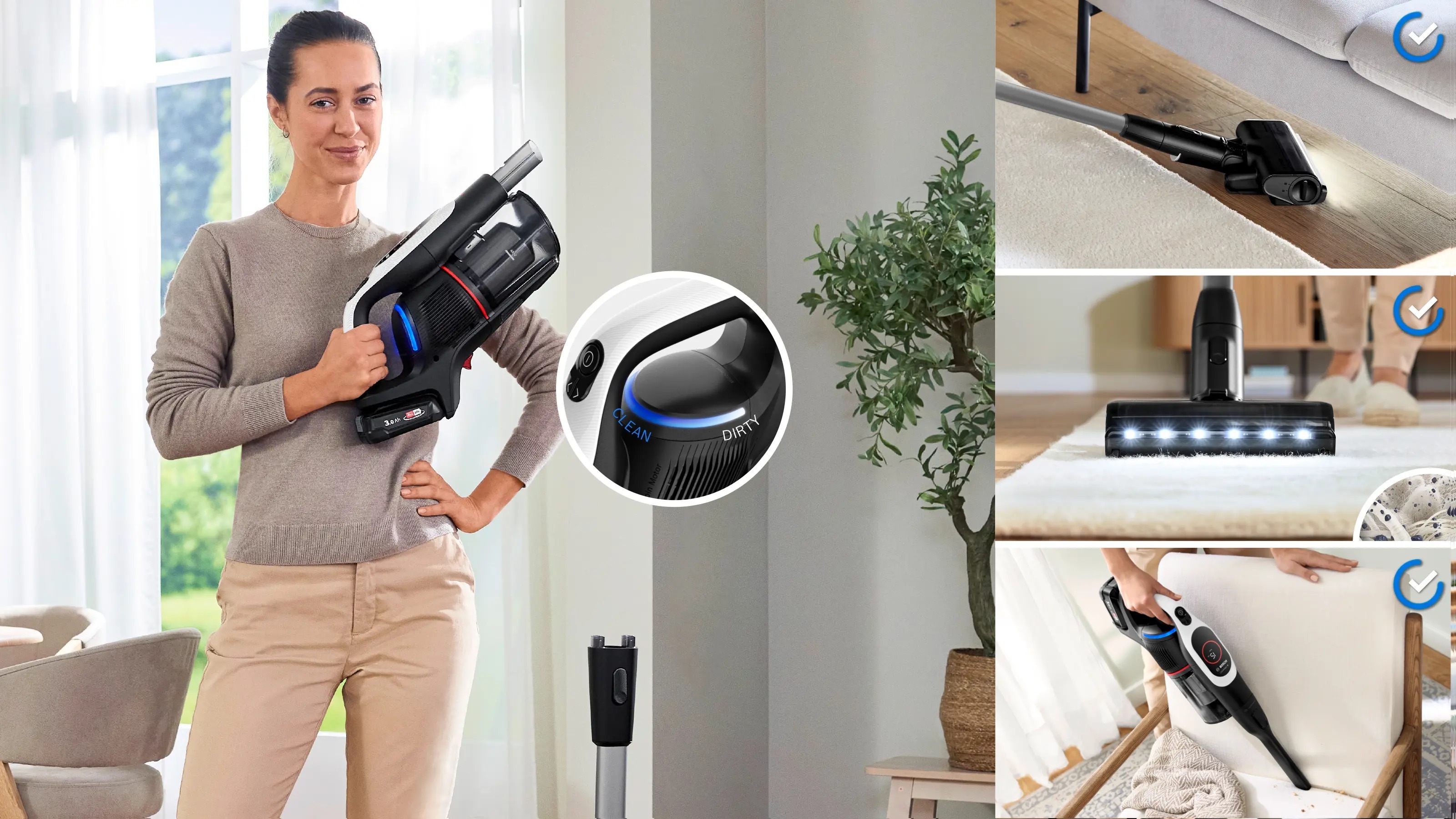 Аккумуляторный пылесос Bosch Unlimited 9 BCS931WBA фото 5