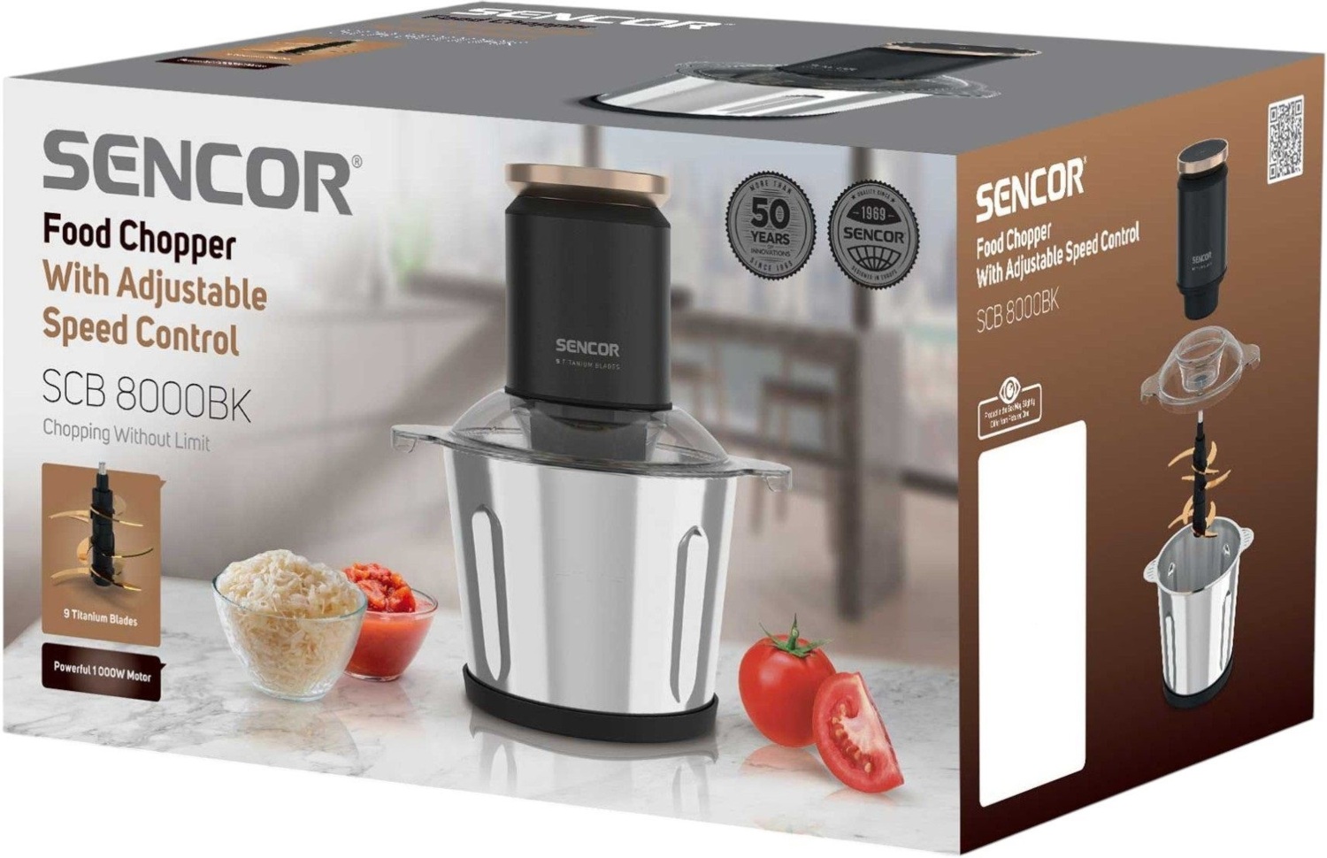 Подрібнювач Sencor SCB8000BKфото