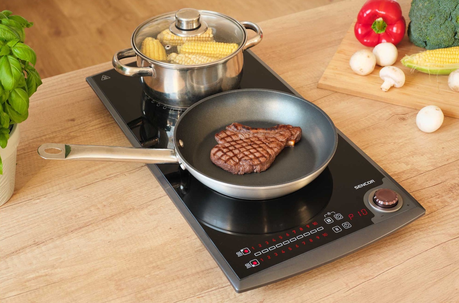 Плита настольная индукционная Sencor SCP5414GY фото