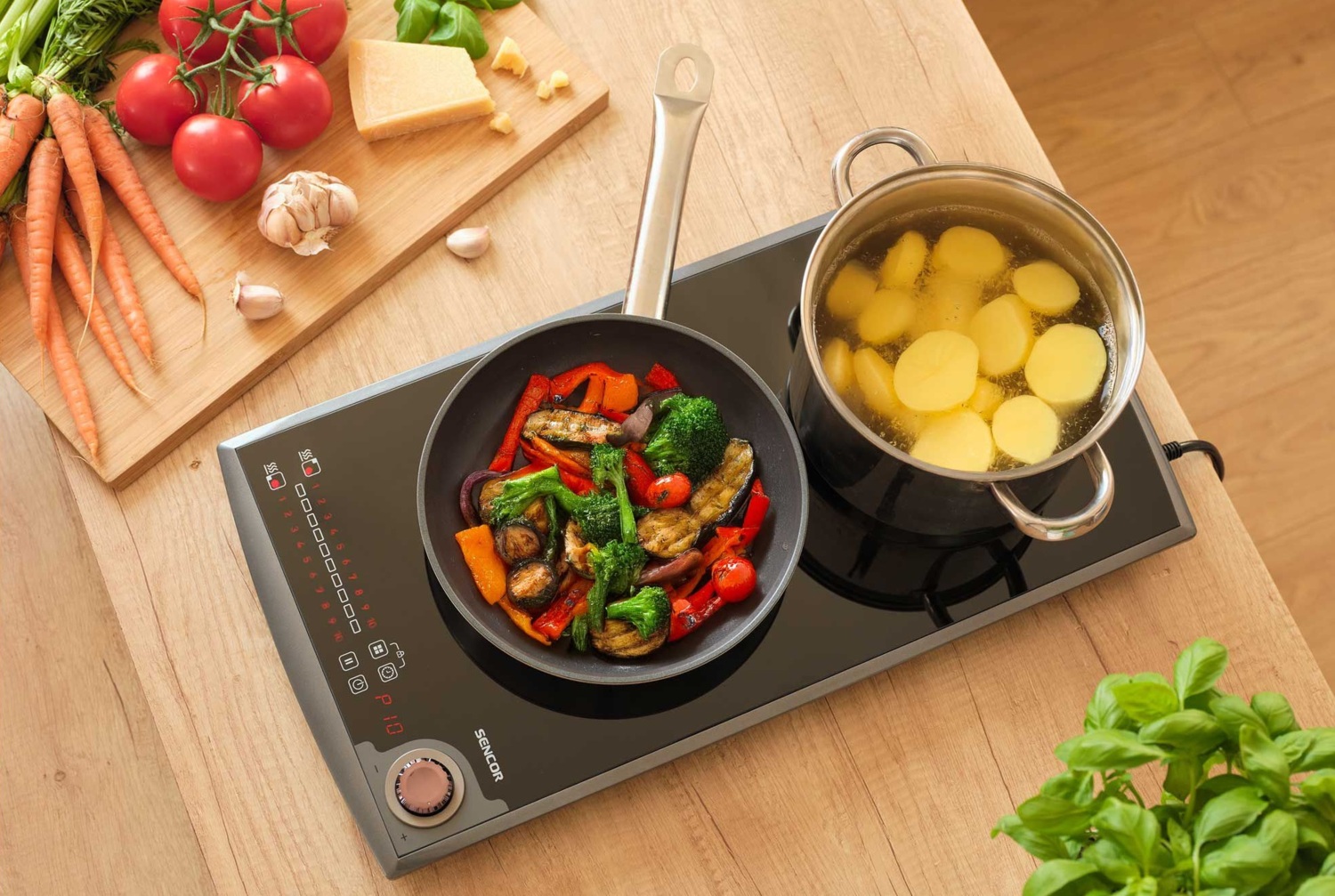 Плита настольная индукционная Sencor SCP5414GY фото