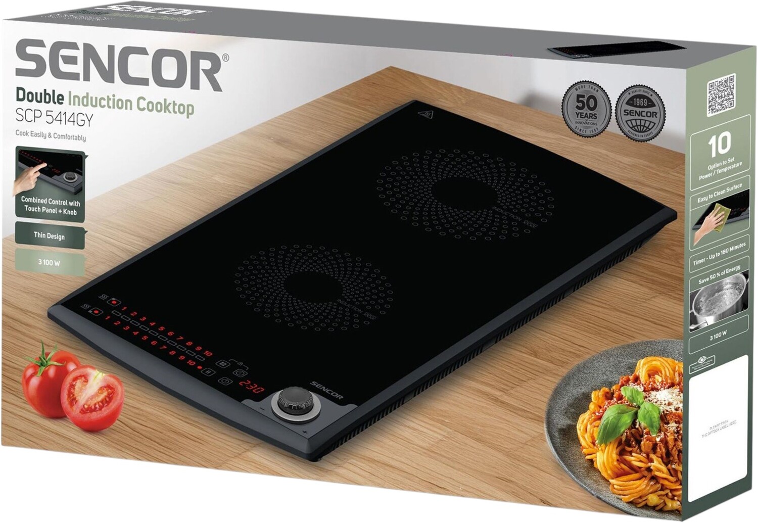 Плита настольная индукционная Sencor SCP5414GY фото