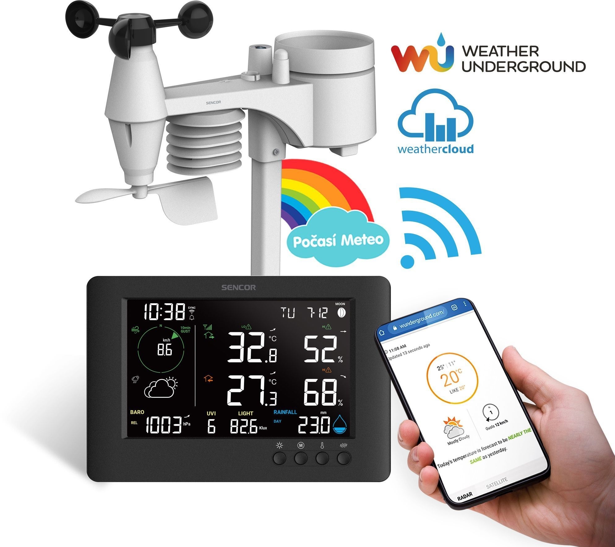 Метеостанція Sencor SWS10500WIFIфото