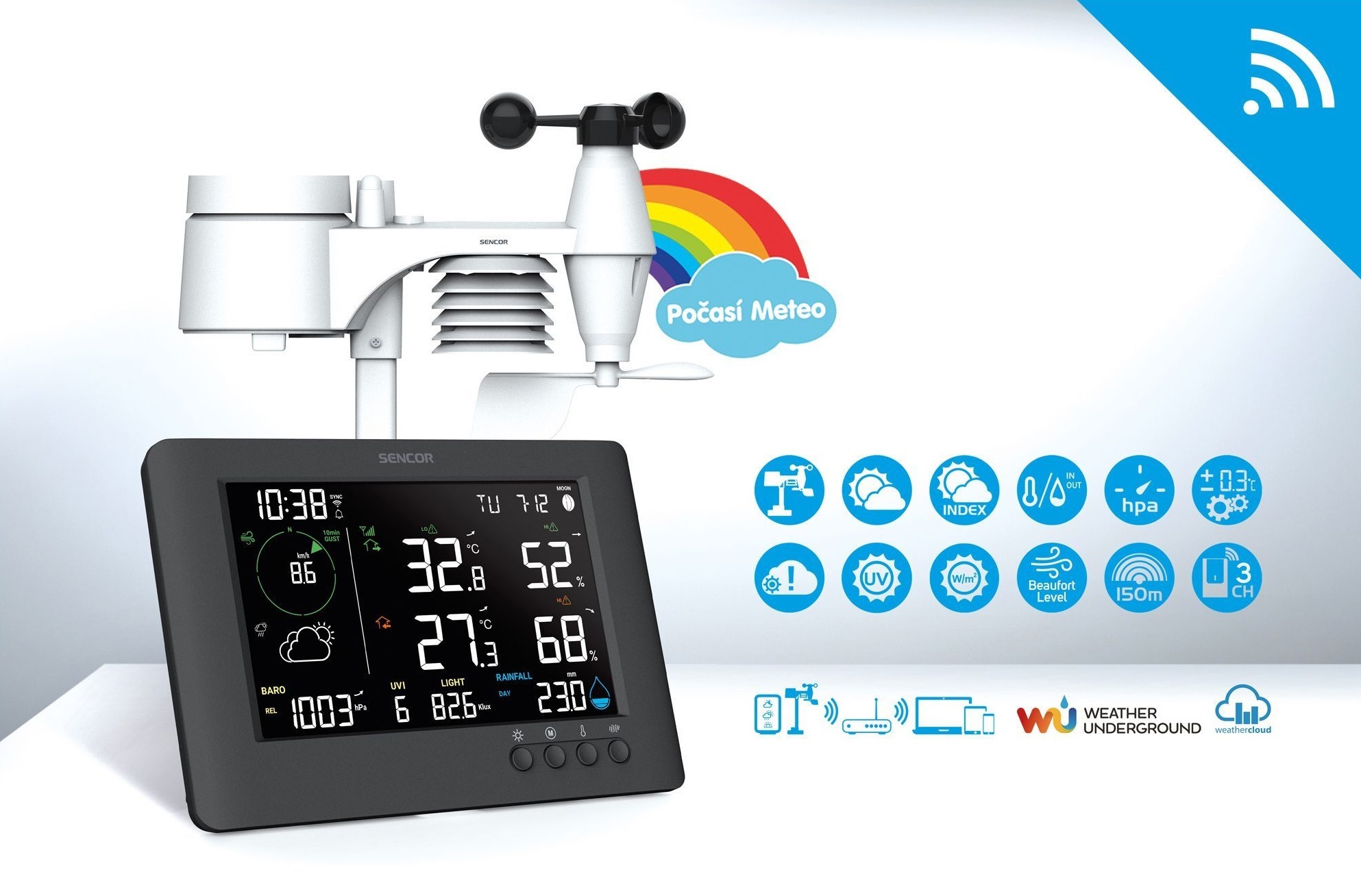 Метеостанція Sencor SWS10500WIFIфото