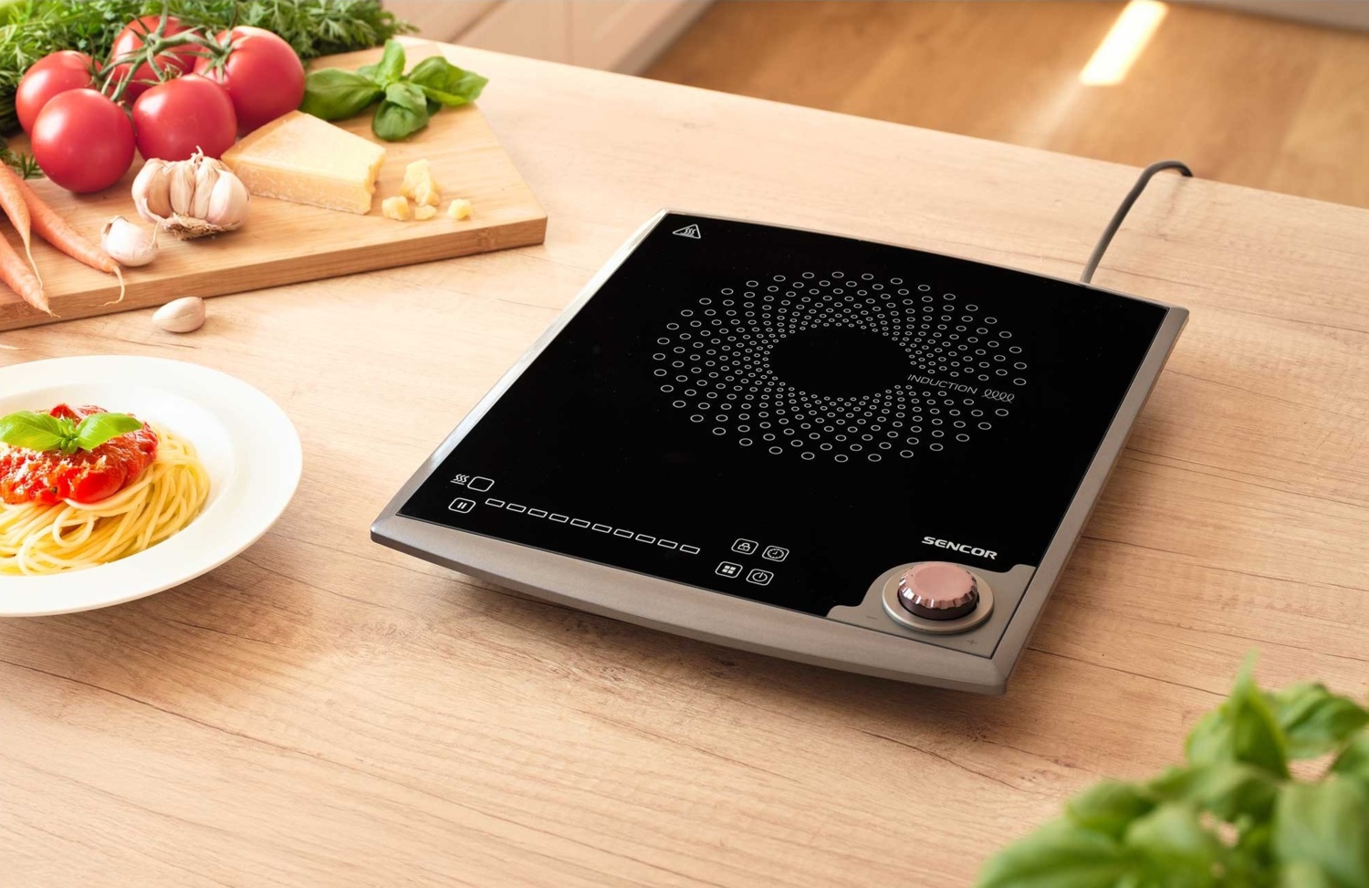 Плита настольная индукционная Sencor SCP3414GY фото