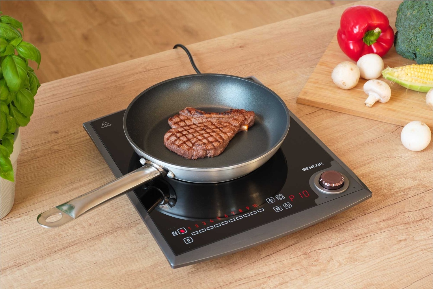 Плита настольная индукционная Sencor SCP3414GY фото