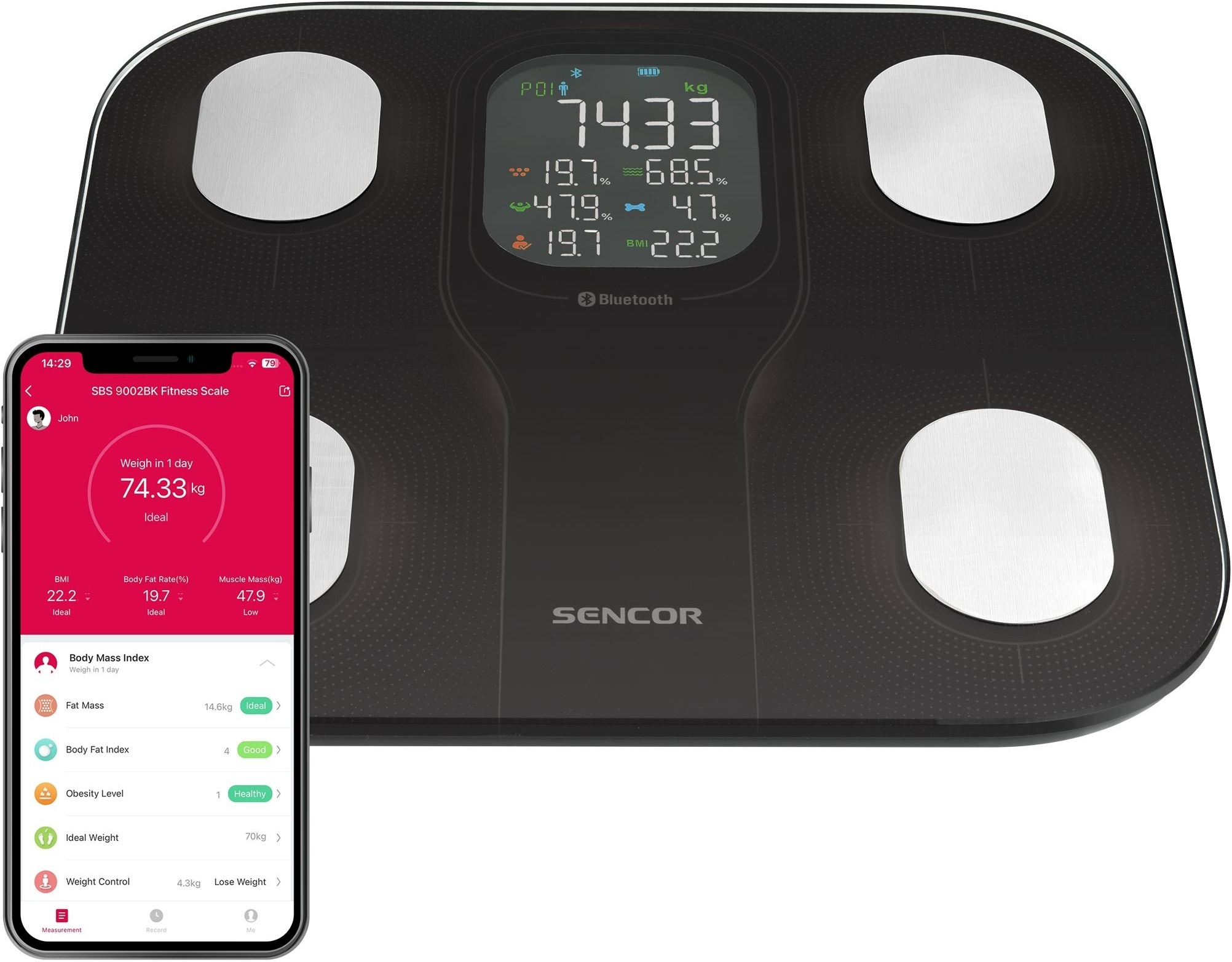 Ваги підлогові Sencor SBS9002BKфото