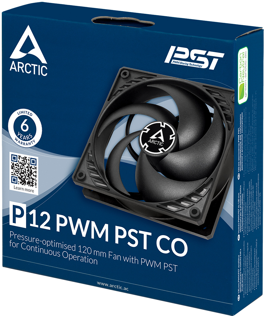 Корпусный вентилятор ARCTIC P12 PWM PST CO Black (ACFAN00121A) фото 5
