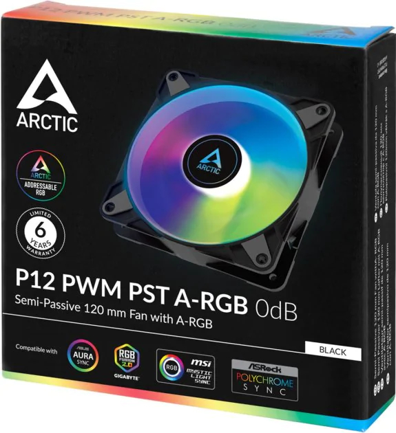 Корпусный вентилятор ARCTIC P12 PWM PST A-RGB (ACFAN00231A) фото 5