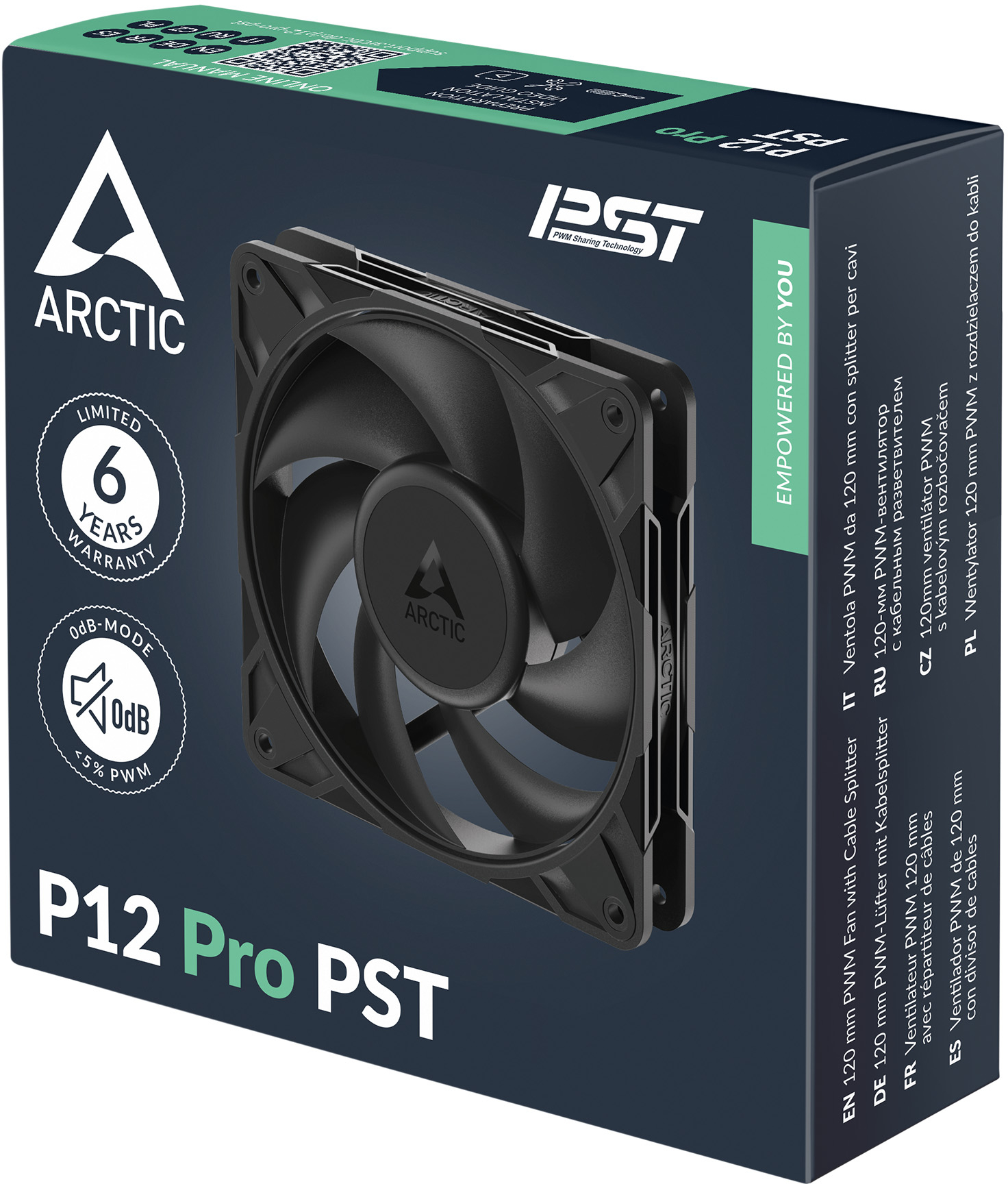 Корпусний вентилятор ARCTIC P12 Pro PST Black (ACFAN00306A)фото6