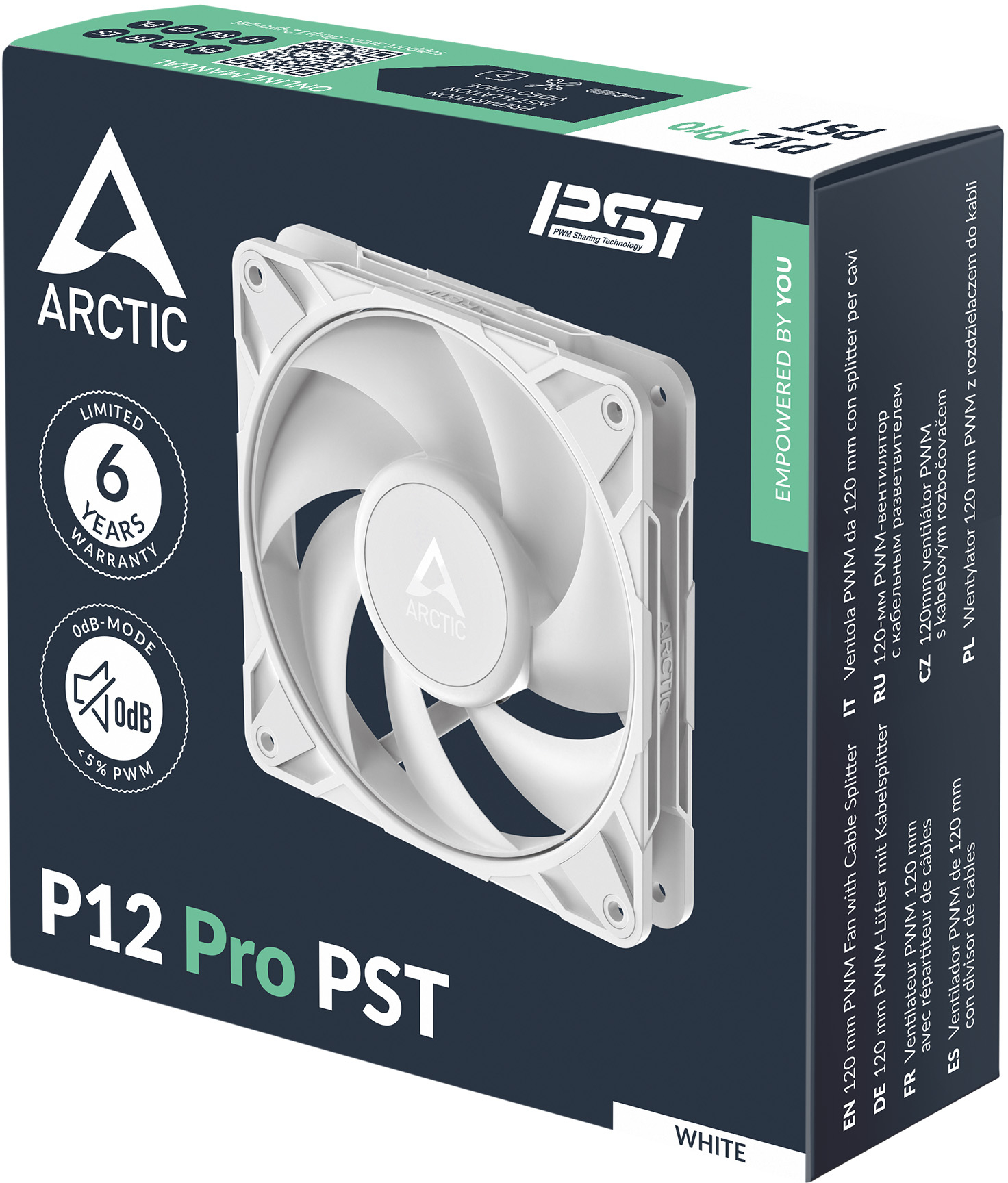 Корпусный вентилятор ARCTIC P12 Pro PST White (ACFAN00308A) фото 6