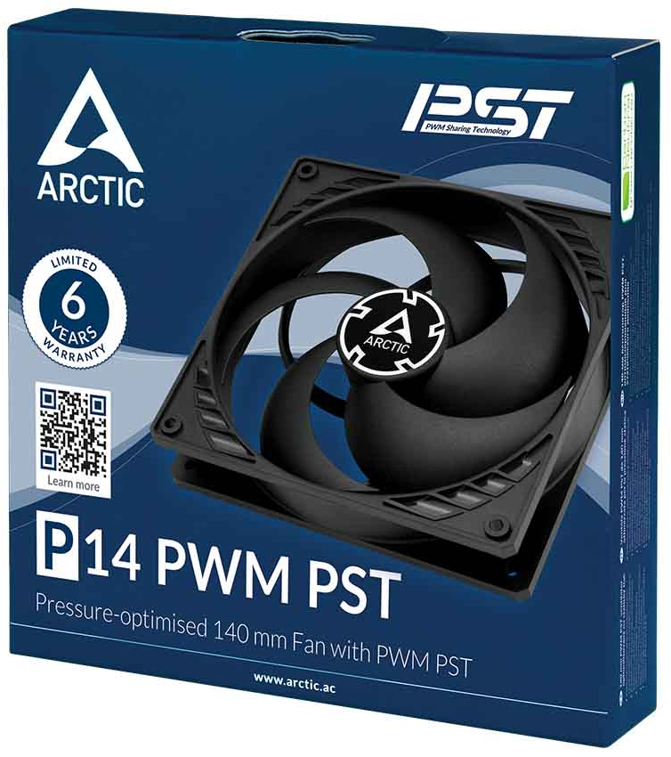 Корпусний вентилятор ARCTIC P14 PWM PST Black (ACFAN00125A)фото6