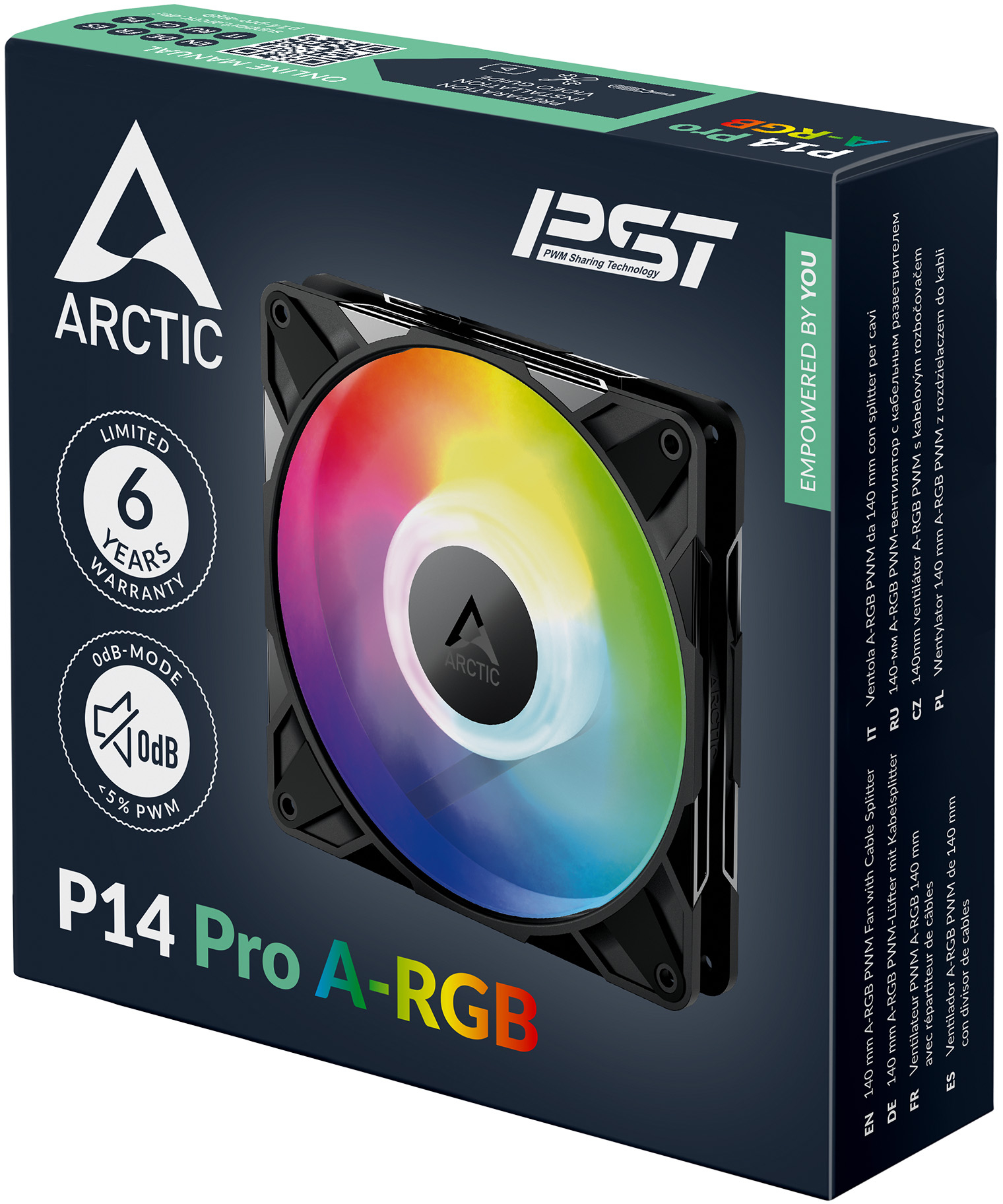 Корпусный вентилятор ARCTIC P14 Pro A-RGB Black (ACFAN00315A) фото 8