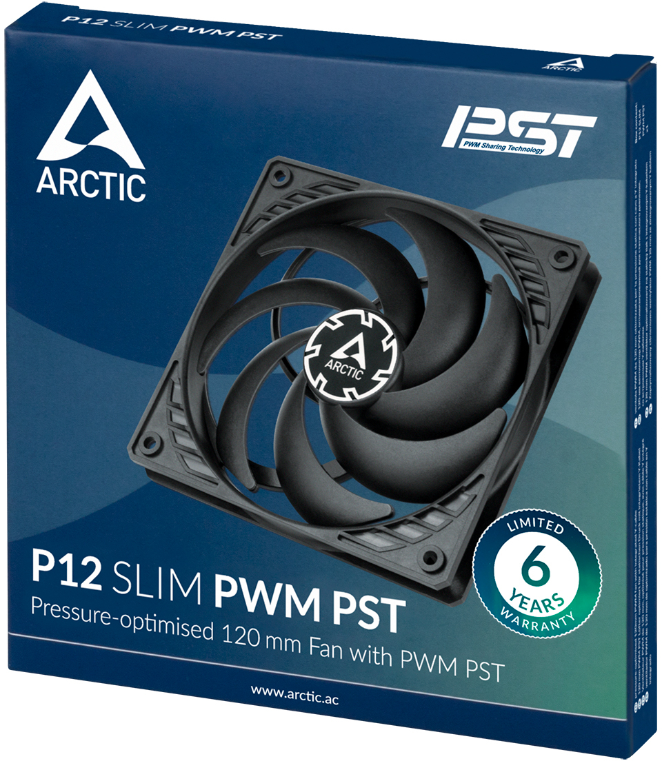 Корпусний вентилятор ARCTIC P12 Slim PWM PST (ACFAN00187A)фото5