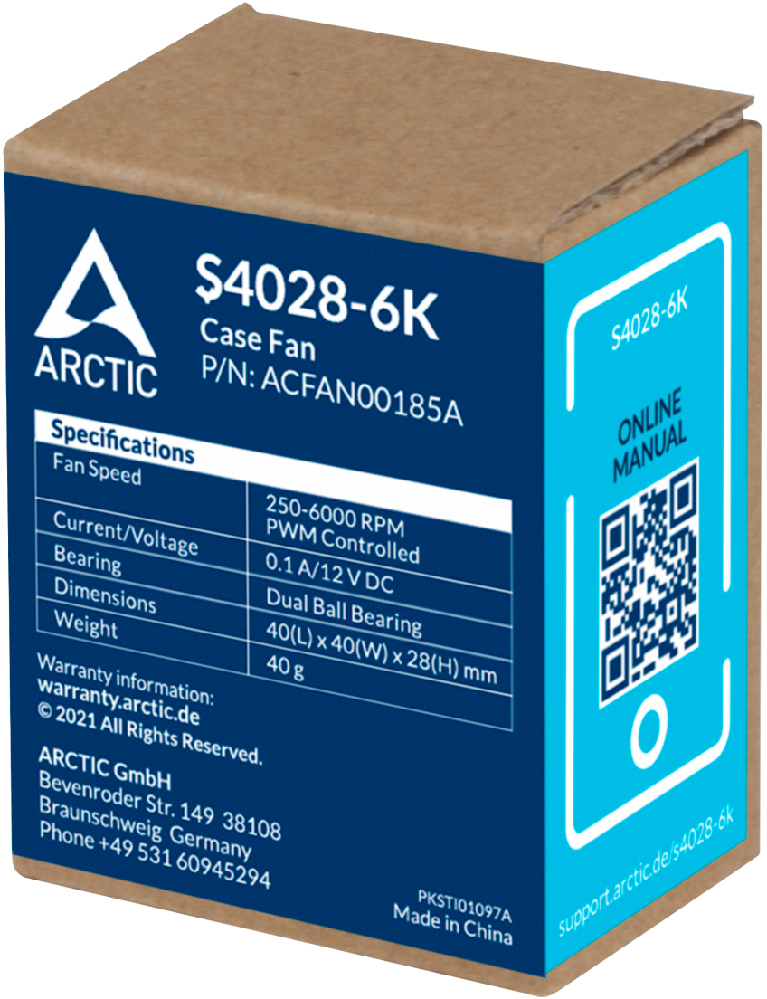 Серверний вентилятор ARCTIC S4028-6K (ACFAN00185A)фото