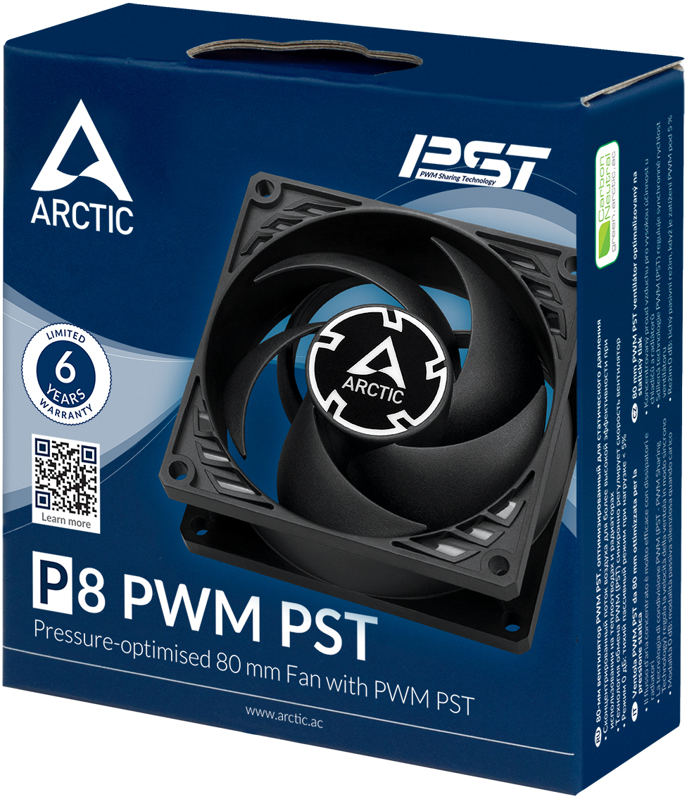 Корпусний вентилятор ARCTIC P8 PWM PST (ACFAN00150A)фото6