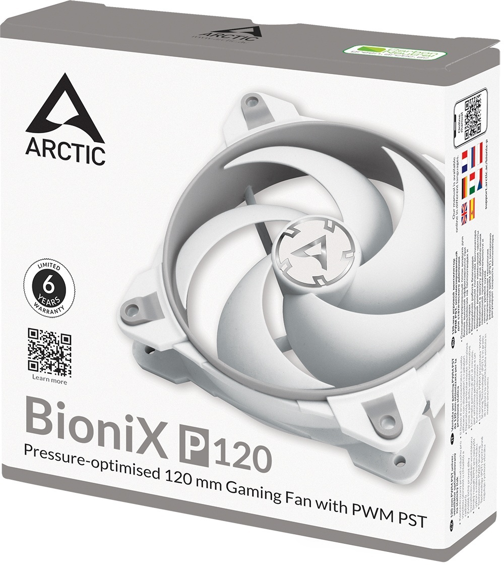 Корпусний вентилятор ARCTIC BioniX P120 Grey/White (ACFAN00167A)фото6