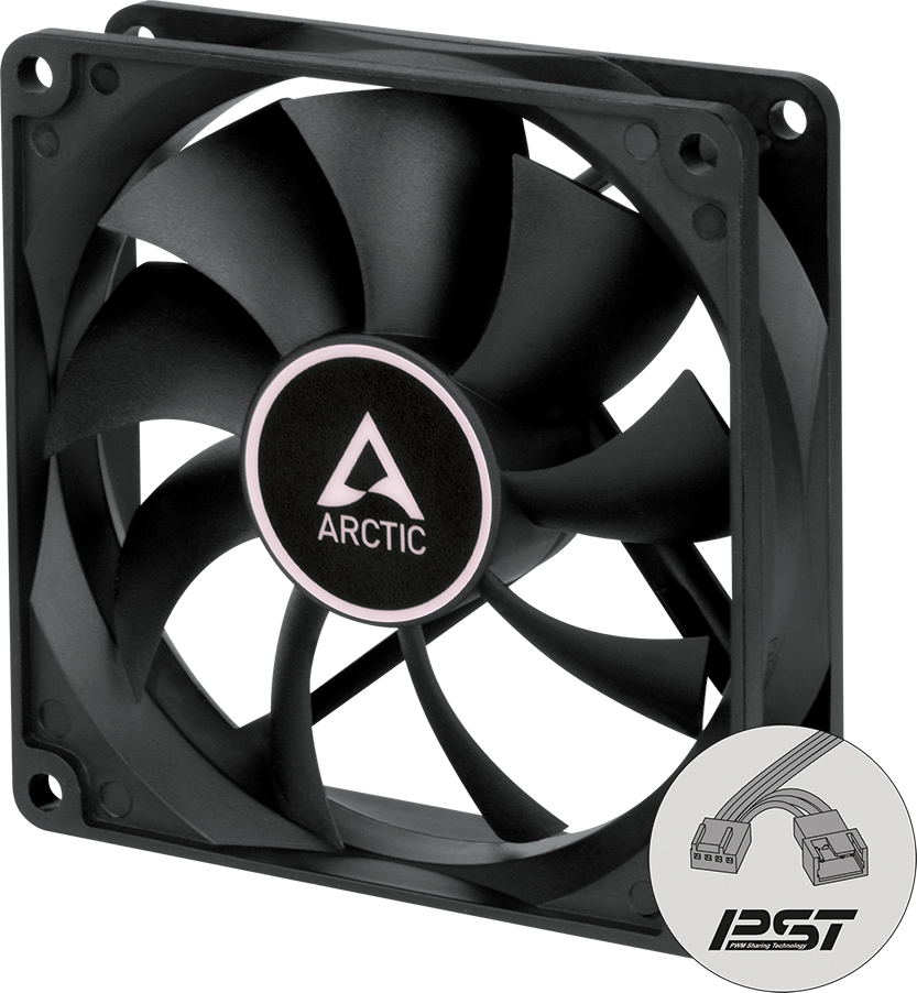 Корпусний вентилятор ARCTIC F9 PWM PST Black (ACFAN00214A)фото2